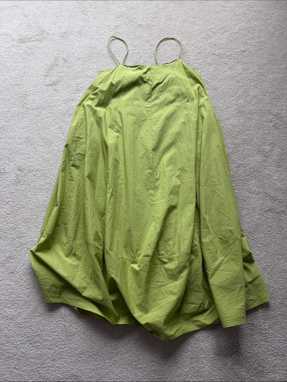 Free people  Green Spaghetti Strap Maxi Dress
